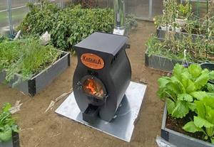 Печь Кабыца в теплице